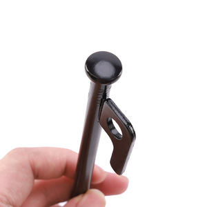 Xilei Hardware Tent Pegs 20Cm Black High Carbon Steel Outdoor Camping Ground Stakes For Tents Tarps Beach Use - Product Image 3