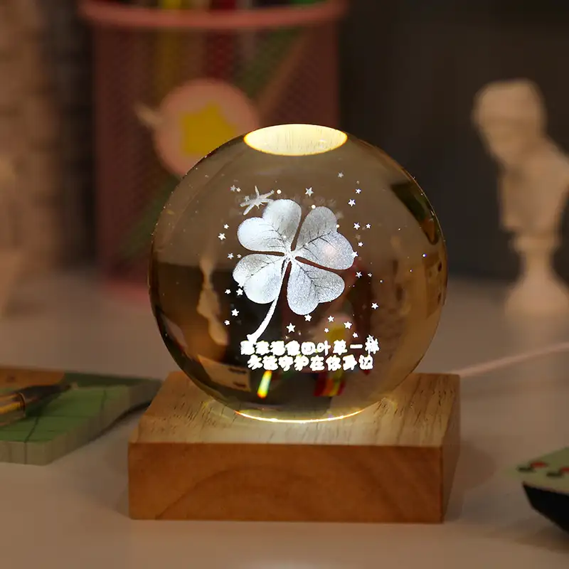 JY 새로운 도착 크리스탈 공 선물 3d 레이저 조각 K9 투명 유리 크리스탈 공