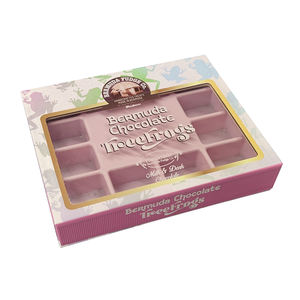 Caja de Regalo de Chocolate Personalizada con Impresión, Caja de Chocolate Musical de Lujo con Frente Transparente, en Cartón Gris - Product Image 2