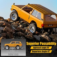 MN168 1/12 4WD RC Crawler Range Rover 2.4GHz 10kmh RTR Véhicule tout-terrain avec lumières LED et amortisseurs métalliques