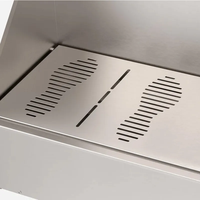 Produits d'hygiène, qualité durable, lavabo pour le lavage des pieds en acier inoxydable 304 finition satinée, station simple