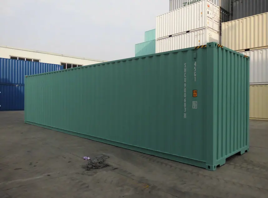 Cổ phiếu mới 40 chân khô vận chuyển hàng hóa container 12m chiều dài cao Cube Giá Rỗng để bán