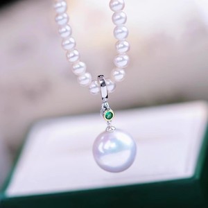 Accessoires DIY 31184, pendentif en argent S925, perles de 10 à 13 mm, séparation des couleurs, boucle de collier, support vide pour projets de bijoux DIY - Product Image 2