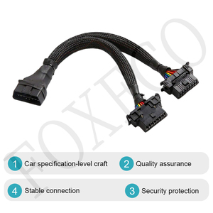 Chuyên nghiệp lớp OBD2 16 pin nam Nữ adapter khai thác PVC cách nhiệt cho ô tô đồng thời đa hệ thống chẩn đoán - Product Image 4