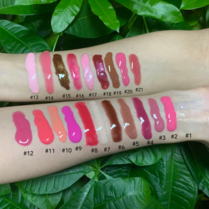 Kunden spezifisches Logo Praller Veganes Lippen öl Frucht geschmack Luxus Lip gloss Verpackungs box Benutzer definierter Lippen balsam - Product Image 5