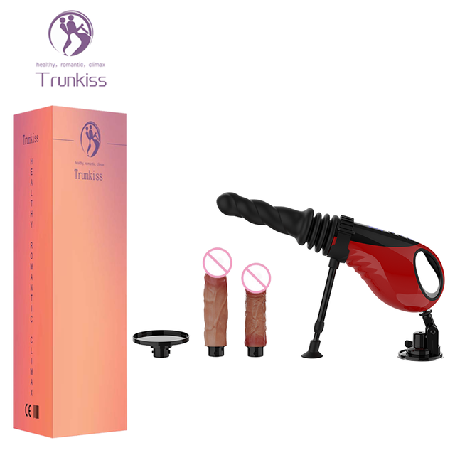 New Telescopic Dildo Machine Adult Sex Product 9-frequency Telescopic Vibration Heated with LCD Display Automatic Dildo Machine