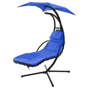 <span class=keywords><strong>Tumbona</strong></span> <span class=keywords><strong>colgante</strong></span> de playa al aire libre Silla de jardín de gravedad cero <span class=keywords><strong>con</strong></span> <span class=keywords><strong>soporte</strong></span> - Product Image 2