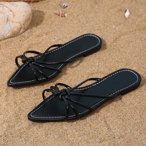 <b>Large</b>-Size Summer 2026 Cross-Border Wholesale Comfortable Lightweight Flat Slip-On Solid Color <b>Slide</b> Sandals Europe America - Product Image 2