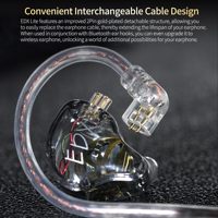 Prix le plus bas Original Kz Edx Lite casque de moniteur intra-auriculaire basses profondes écouteurs filaires Iem écouteurs de pilote dynamique Ultra linéaire