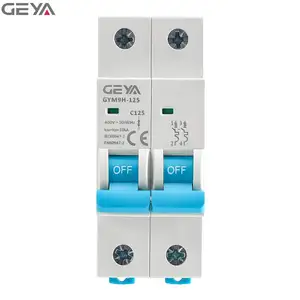 GEYA GYM9H-125-1P 125A AC mini MCB MCCB electrical moulded case arc fault circuit breaker 10ka breaker manufacture 400V