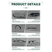 Accessoires de voiture, kit carrosserie en fibre de carbone sèche pour Aston-Martin DBX, mise à niveau vers le style M, pièces de pare-chocs de voiture, spoiler, kit carrosserie