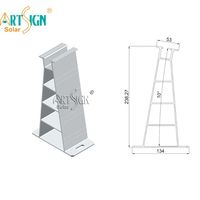 Supports de montage de panneaux solaires en aluminium haute résistance, installation facile, inclinables pour toit plat en tôle