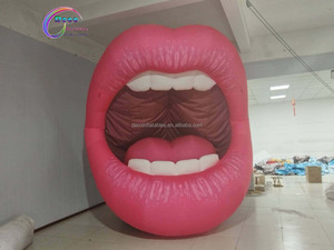 Modelo de aire de labios rosa de 4 metros de alto para pintalabios oral Evento Publicidad Inflables - Product Image 4