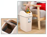 Vente en gros en usine Logo personnalisé Durable PP Stand 6L 10L 15L Tash Bin Flip Top Rolling Poubelle