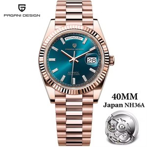 PAGANI DESIGN 1783 Luxus Uhr 40mm Automatic Mechanical Stainless Steel Watch for Men NH36A Week Best 2023 20mm Band - Product Image 5