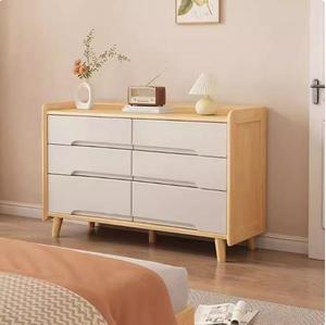 Meubles <span class=keywords><strong>de</strong></span> chambre à coucher modernes en <span class=keywords><strong>bois</strong></span> massif, commodes à tiroirs, rangements pour appartements et hôtels, armoires à 6 compartiments, vente en gros - Product Image 5