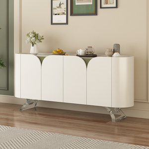 Thiết kế mới sang trọng phong cách gỗ bàn giao tiếp bảng tủ bên bàn ăn đồ nội thất phòng ăn tự chọn lưu trữ tủ bên - Product Image 1