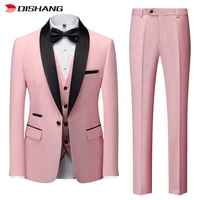Costume d'affaires italien respirant et infroissable grande taille pour homme, coupe ajustée, simple boutonnage, 3 pièces, vente en gros, différents modèles