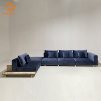 Ensemble de canapés en forme de l en velours arabe, personnalisé, de luxe, style ottman, meubles arabes modernes