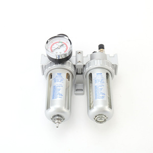 เครื่องกรองลมแบบคู่ Baofeng Pneumatics รุ่น SFC200 SFC300 SFC400 พร้อมตัวเติมน้ำมันหล่อลื่นและเกจวัดแรงดัน - Product Image 4