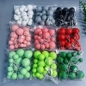 20 unids/bolsa de bolas mixtas, oro, plata, rosa, azul, decoración para tarta de feliz cumpleaños, decoración de tartas para suministros de tartas - Product Image 1