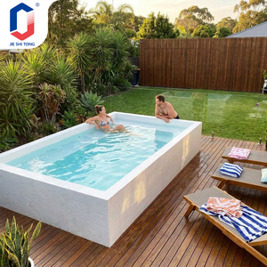 Easy Assemble Above Ground Fiberglass Pool Weather Proof For Home Outdoor Family Relaxation Pool - Product Image 1