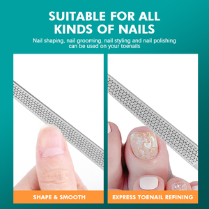 Professionele Kleine Plastic Nagelvijlen Press-On Kit Met Lijm En Dunne Vijl Custom Logo Manicure Tools Recht Patroon - Product Image 5