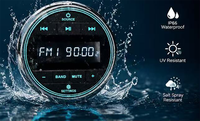 Nouveau système audio SIMSHAM étanche pour moto et bateau, lecteur MP3 stéréo marin avec récepteur FM/AM automatique pour SPA, UTV, ATV