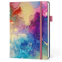 Carnet de planification ligné A5 à spirale avec couverture en tissu similicuir/PP, 100 feuilles, pour femmes et hommes