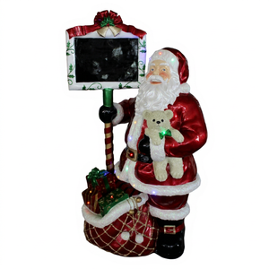 Santa Claus con Pizarra y Luces LED - Product Image 1