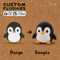 Jouets en peluche personnalisés à logo, animaux en peluche mignons, design d'animaux, jouets en peluche pingouin pour cadeau d'enfant, vente chaude