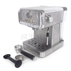 Machine à café expresso <span class=keywords><strong>italienne</strong></span> rétro Homeuse cafetière semi-automatique en acier inoxydable - Product Image 2
