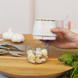 Picadora de ajo eléctrica Oceno de 280W, a batería, de plástico, mini picadora de alimentos para uso en la cocina - Product Image 1