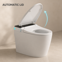 WC intelligent en céramique avec bidet électrique, siège chauffant, chasse d'eau automatique et télécommande