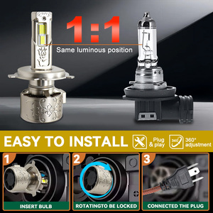 LELANPU H7 9005 Hb3 Chip Bi-Xenon per Moto, Migliori Lampadine LED H4 24 Volt per Camion N6, Fari per Auto Jeep <span class=keywords><strong>BMW</strong></span> Golf - Product Image 3