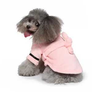 犬用バスローブ柔らかく快適なペットタオル乾燥ローブ工場供給