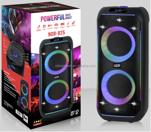 NDR Loa Hot Bán Để <span class=keywords><strong>Sri</strong></span> <span class=keywords><strong>Lanka</strong></span> Đôi 8 "Đầy Màu Sắc Ánh Sáng Loa 40W Dj Âm Thanh Loa NDR-825 - Product Image 1