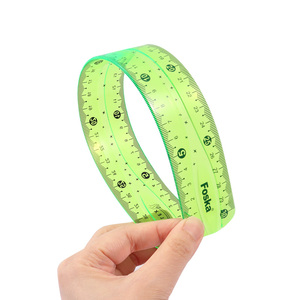 Ensemble <span class=keywords><strong>de</strong></span> papeterie Foska <span class=keywords><strong>de</strong></span> haute qualité 5 pièces ensemble <span class=keywords><strong>de</strong></span> mathématiques géométriques règles en plastique pliables transparentes avec carré et <span class=keywords><strong>rapporteur</strong></span> - Product Image 3