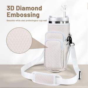 Bolsa Portabotellas para Vaso Stanley de 40 oz con Asa, Portavasos con Relieve 3D y Bolsillo para Teléfono para Vaso Stanley - Product Image 3