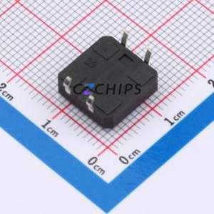 ZX-QC1212-4.5CJ Tactile Switch Through hole Component THT,12x12mm Switch Single Pole Single Throw Round Button 2.6N Through Hole - Product Image 2