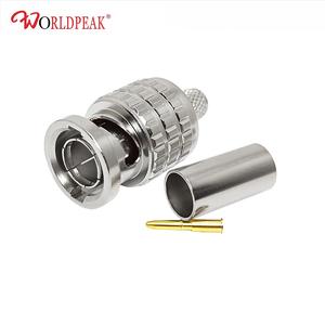Conector BNC Macho <span class=keywords><strong>de</strong></span> 3GHz y 75 Ohm, Tipo Crimp Q9, Equivalente a Canare, para Cables L-3CFB/V-3CFB, 12G-SDI, CCTV, HD-SDI, BCP-B3F, 6G-SDI, Cámara 4K UHD - Product Image 1