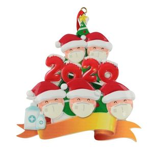 2020 de la familia de 2 3 4 5 6 7 de cuarentena Santa ornamento colgante de Navidad ornamento de la Navidad - Product Image 4