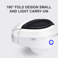 Intelligenter vibrierender Augenmassagegerät mit Bluetooth-Funktion, Luftdruck-Kompression, 180° faltbar, kabellose Fernbedienung – tragbar