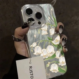 Piuma di giglio della valle per Apple 15 14 13 12 11 Pro custodia del <span class=keywords><strong>telefono</strong></span> cellulare Max iPhone 16 più nuove 7 donne Cover del <span class=keywords><strong>telefono</strong></span> - Product Image 6