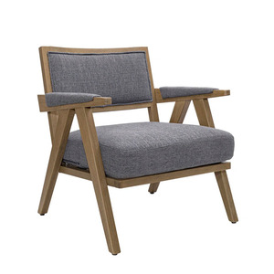 <span class=keywords><strong>Fauteuil</strong></span> de style provincial français OEM&ODM avec structure en chêne, chaise grise moderne pour salon, <span class=keywords><strong>fauteuil</strong></span> d'appoint <span class=keywords><strong>scandinave</strong></span> pour la maison et l'hôtel - Product Image 5
