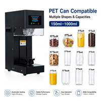 Machine de scellage automatique électrique pour canettes PET/aluminium, machine de fermeture et de scellage pour canettes de café, toutes tailles, prix le plus bas