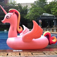 Flotteurs de piscine gonflables géants pas chers de 0,3 mm, cygne, canard, licorne, jouets gonflables de grande taille, flotteurs gonflables pour adultes, plage