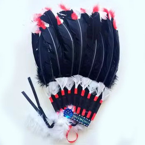 <span class=keywords><strong>De</strong></span> alta calidad <span class=keywords><strong>de</strong></span> <span class=keywords><strong>Carnaval</strong></span> tocado <span class=keywords><strong>de</strong></span> <span class=keywords><strong>plumas</strong></span> indio <span class=keywords><strong>con</strong></span> <span class=keywords><strong>plumas</strong></span> <span class=keywords><strong>de</strong></span> pavo - Product Image 2