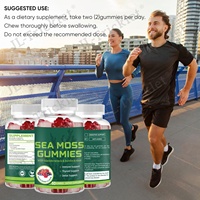 Gummies de mousse de mer irlandaise biologique à marque privée, avec fucus et racine de bardane, vitamines et minéraux essentiels, véganes