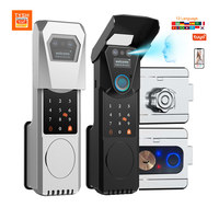 Serrure Intelligente Extérieure TYSH Solar Optionnelle IP66 avec Interphone WiFi APP, Reconnaissance Faciale 3D et Empreinte Digitale pour Jardin, Cour et Portail
